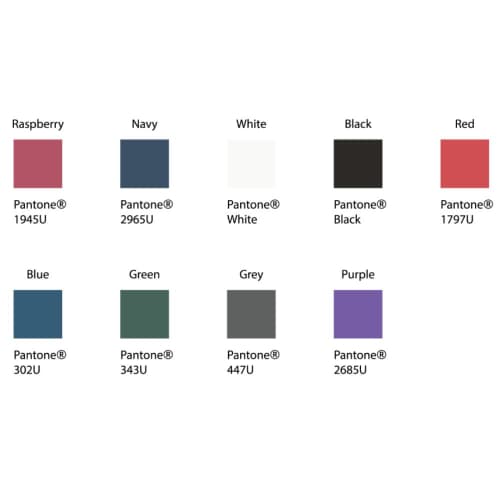 Swatch of available colours