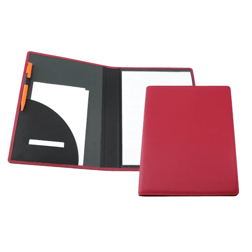 A4 Coloured Como Recycled Pad Holder in Raspberry