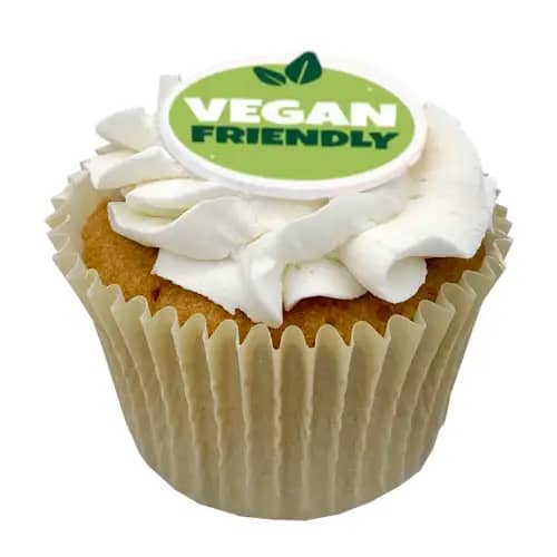 Custom Printed Vegan Friendly Frosted Cupcakes in Ivory from Total Merchandise