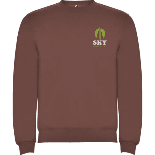 Roly Classica Unisex Sweater in Pale Red