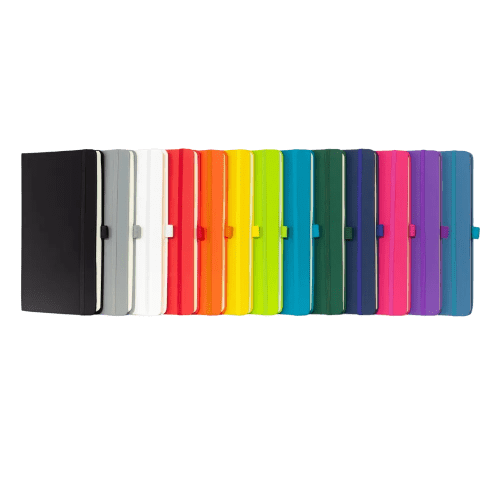An image of all the available colours in the A5 Watson Notebook with Soft PU Finish