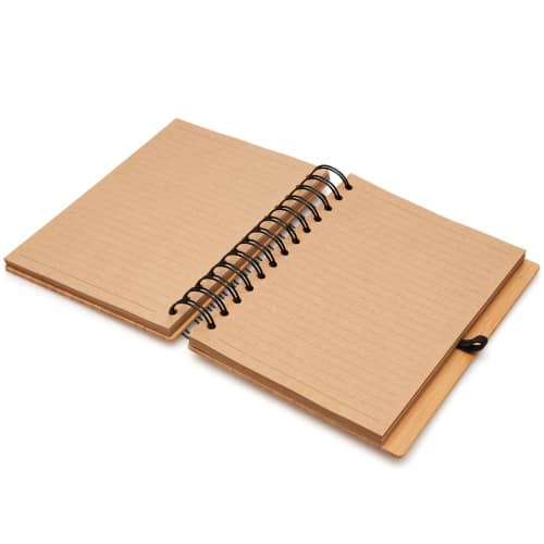 An image of the inside of the Spiral Bamboo Notebook