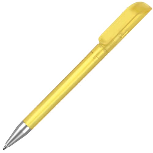 UK Branded Alaska Frost Ballpen in Yellow from Total Merchandise