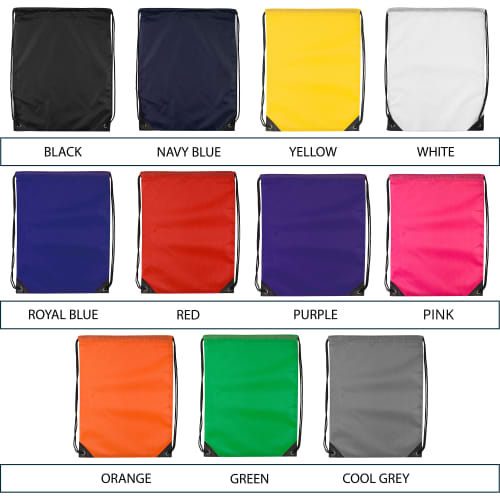 Bag Colour Swatch for Custom Branded Total Back to School Sets by Total Merchandise