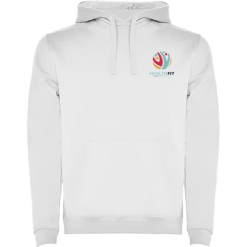 Custom Printed Roly Urban Men's Hoodie in White from Total Merchandise