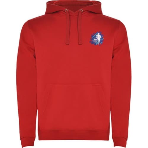 Logo Branded oly Urban Men's Hoodie in Red from Total Merchandise