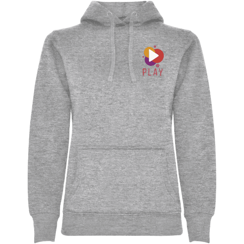 Custom printed Roly Urban Women's Hoodie in Grey Marl from Total Merchandise
