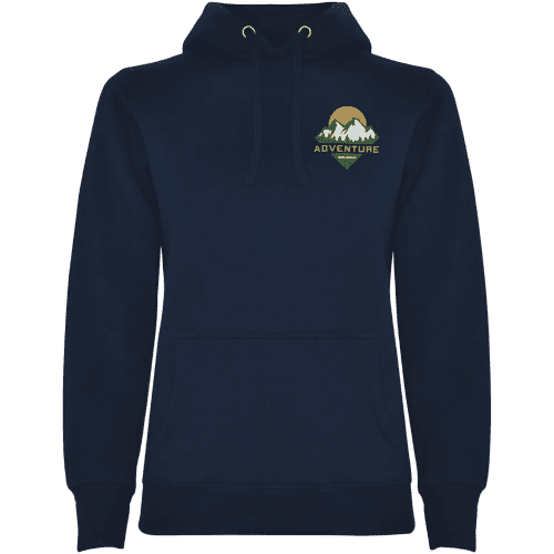 Custom printed Roly Urban Women's Hoodie in Navy Blue from Total Merchandise