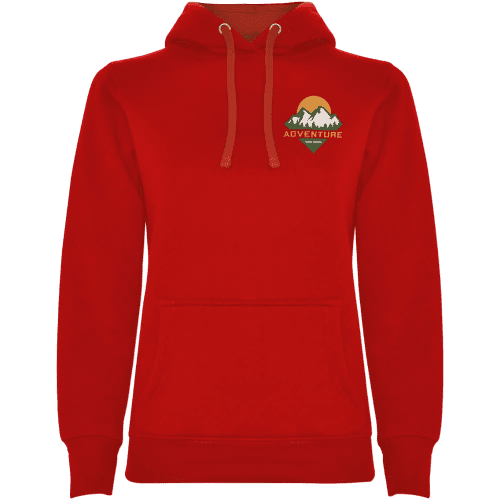 Custom Branded Roly Urban Women's Hoodie in Red from Total Merchandise