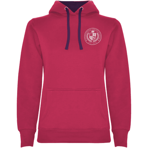 Custom printed Roly Urban Women's Hoodie in Rossette/Purple from Total Merchandise