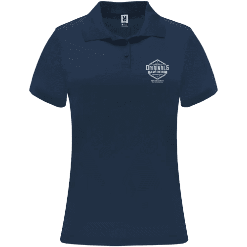 Custom Roly Monzha Short Sleeve Women's Sports Polo in Navy from Total Merchandise