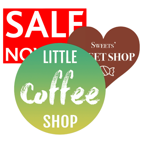 Branded Large Self Cling Window Sticker for Shop Windows, Cars and More from Total Merchandise