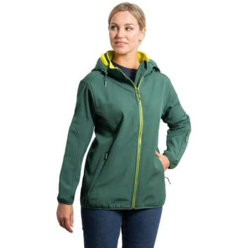 Roly Siberia Unisex Softshell Jacket on a woman from Total Merchandise