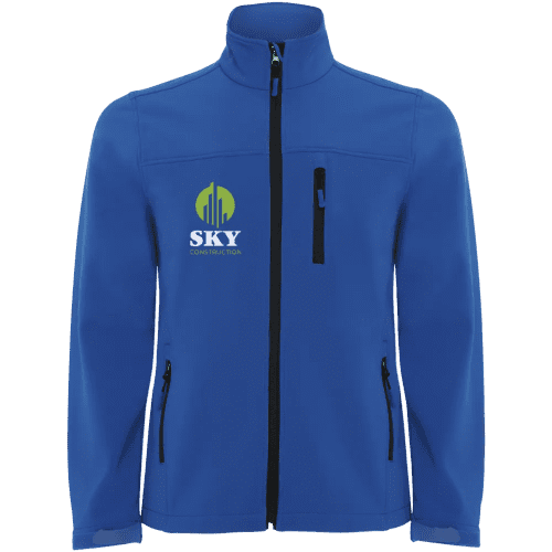 Branded Roly Antartida Men's Softshell Jacket in Royal Blue from Total Merchandise