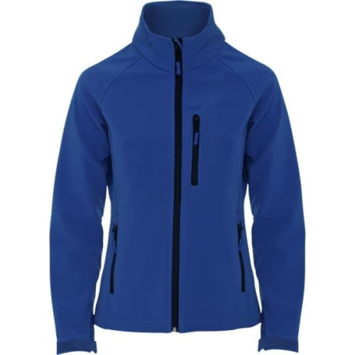 Logo branded Roly Antarida Women's Softshell Jackets from Total Merchandise