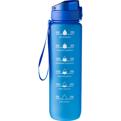 Custom Branded Recycled Plastic Bottle with Time Markings with a design from Total Merchandise