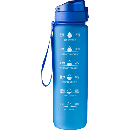 Custom Branded Recycled Plastic Bottle with Time Markings with a design from Total Merchandise
