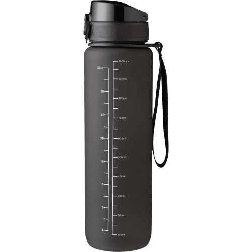 Branded Recycled Plastic Bottle with Time Markings with a design from Total Merchandise