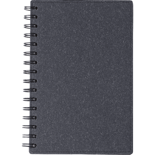 Custom-printed Recycled Cover Notebook with a design from Total Merchandise - black