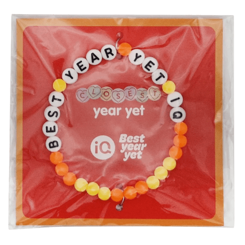 Branded Beaded Friendship Bracelets with Customised Letters and Backing Card from Total Merchandise