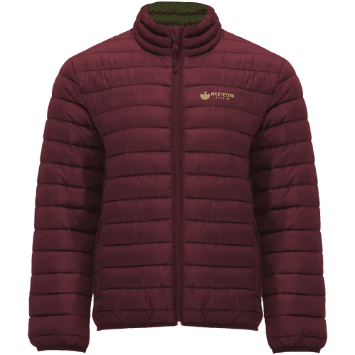 Branded Roly Finland Men's Insulated Jacket with a design from Total Merchandise - Garnet