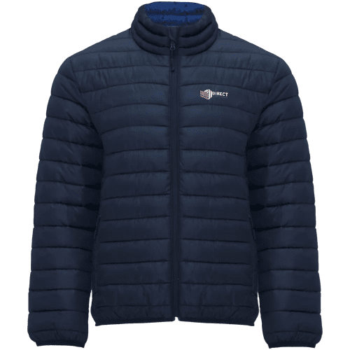 Custom Roly Finland Men's Insulated Jacket with a design from Total Merchandise - Navy Blue
