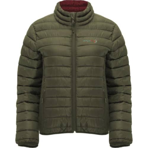 Custom Roly Finland Women's Insulated Jacket with a design from Total Merchandise - Militar Green