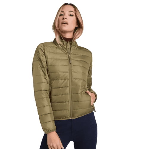 Custom Roly Finland Women's Insulated Jacket on a woman from Total Merchandise