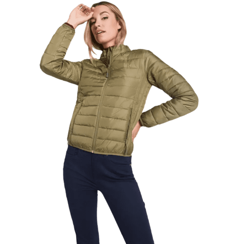Custom Roly Finland Women's Insulated Jacket on a woman from Total Merchandise