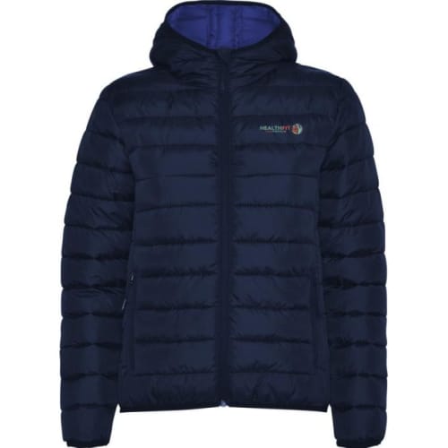 Promotional Roly Norway Women's Insulated Jackets with a design from Total Merchandise - Navy