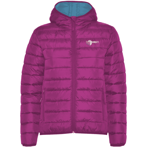 Custom printed Roly Norway Women's Insulated Jacket with a design from Total Merchandise - Fuschia
