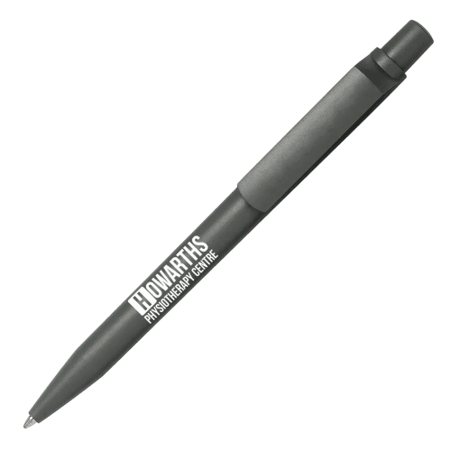 Printed Matte Recycled Ball Pen in Dark Grey with a design from Total Merchandise