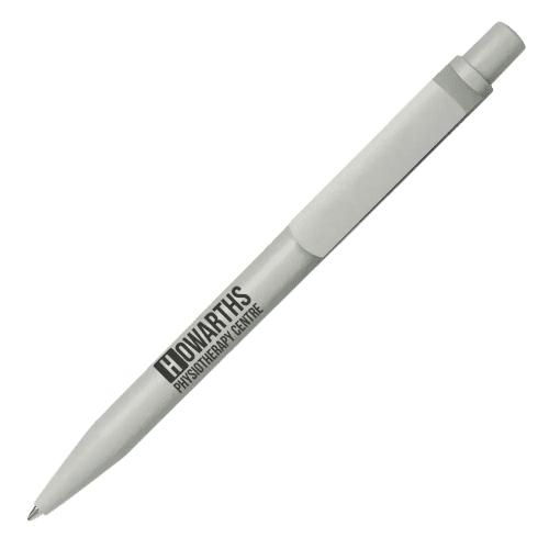 Logo Branded Matte Recycled Ball Pen in Grey with a design from Total Merchandise