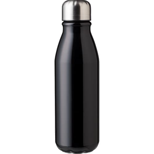 Promotional printed 550ml Recycled Aluminium Water Bottle from Total Merchandise - Black