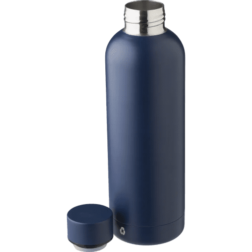 Branded 500ml Recycled Stainless Steel Water Bottle with a design from Total Merchandise