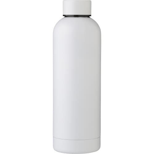 Printed 500ml Recycled Stainless Steel Water Bottles with a design from Total Merchandise