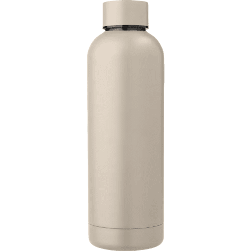 500ml Recycled Stainless Steel Water Bottle in Beige