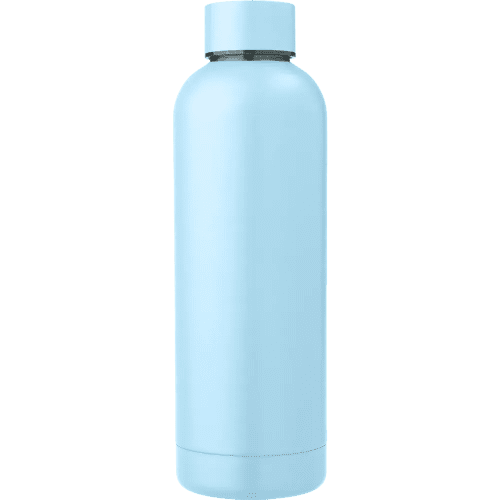 500ml Recycled Stainless Steel Water Bottle in Pastel Blue