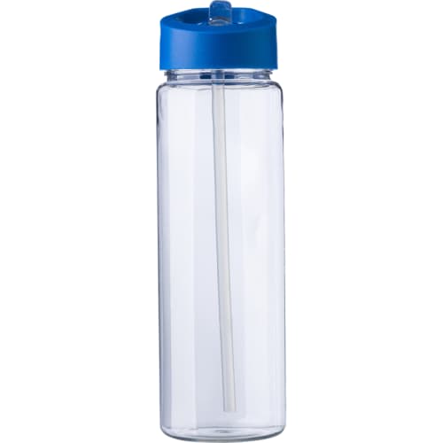 Promotional 750ml Recycled Plastic Water Bottle with a design from Total Merchandise - Blue