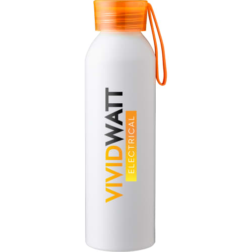 Promotional 650ml Recycled Aluminium Bottle with a design from Total Merchandise