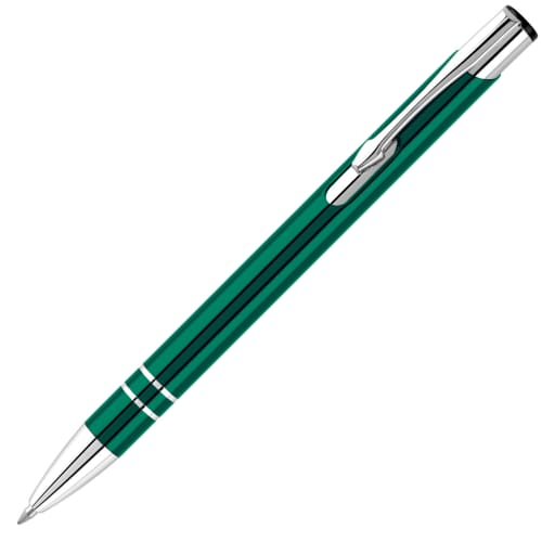 Electra Metal Ballpens - Blue Ink in Green