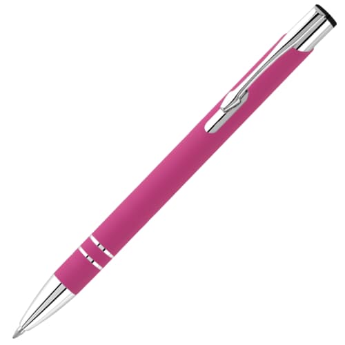 Electra Soft Ballpen with Blue Ink in Magenta