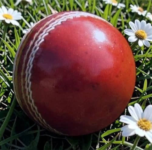 Personalised Full Size Cricket Ball in Red customised with your logo from Total Merchandise