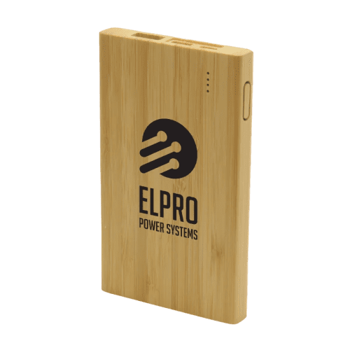 USB-C Bamboo Power Bank in Natural