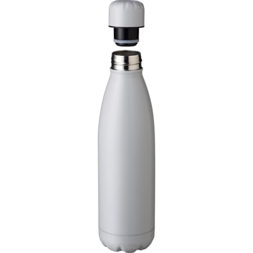 The lid on the Kara 500ml Double Walled Stainless Steel Bottle from Total Merchandise