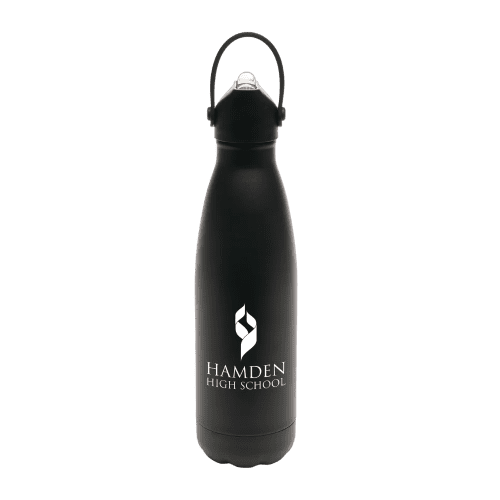 Custom Branded Ashford Sipper Water Bottle in Black printed with your logo from Total Merchandise