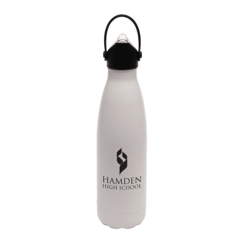 Promotional Ashford Sipper Water Bottle in White printed with your logo from Total Merchandise