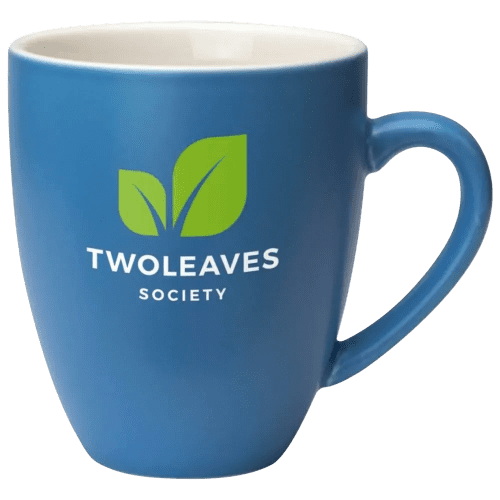 Promotional Vande Colour Mug with a design from Total Merchandise - Blue