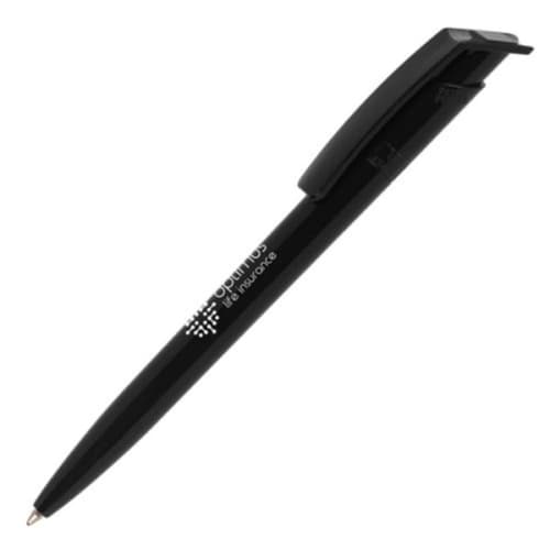 Branded Recycool Ballpen with a design from Total Merchandise - Black