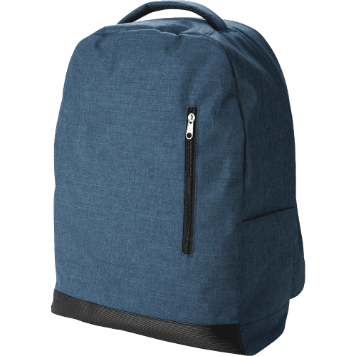 Custom branded RPET Anti-Theft Backpack with a printed design from Total Merchandise - Blue